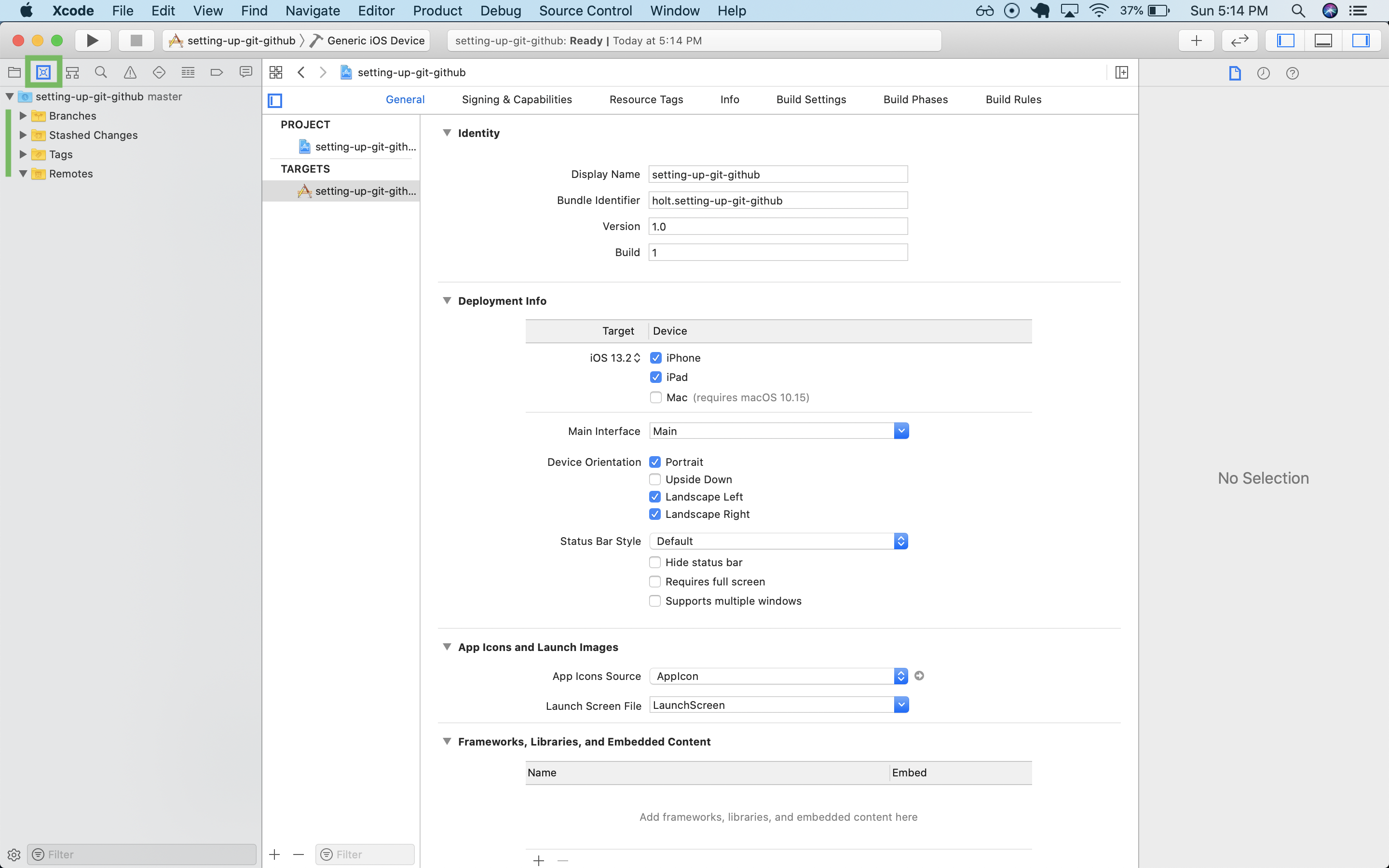 Screenshot illustrating directions above